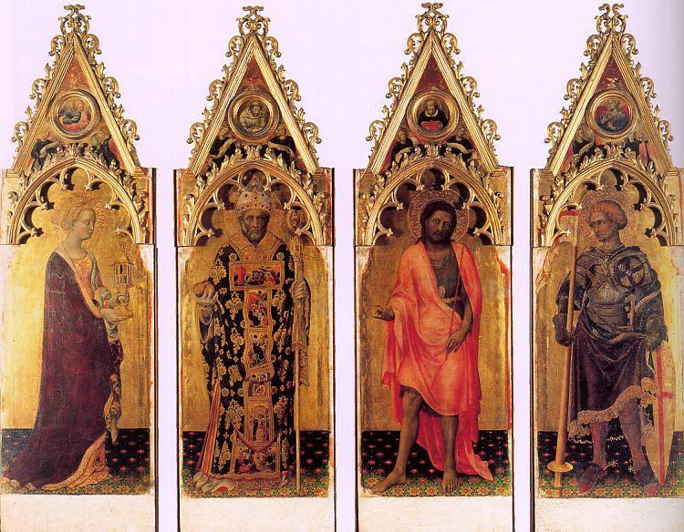 Gentile da  Fabriano Four Saints of the Quaratesi Polyptych oil painting image